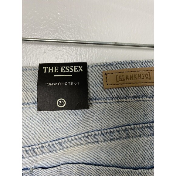 BLANK NYC Shorts The Essex Distressed Destroyed Cut Off Jean Size 29 Blue - Picture 6 of 13